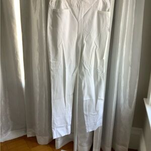 Soft Surroundings Crisp White Straight Leg Pants